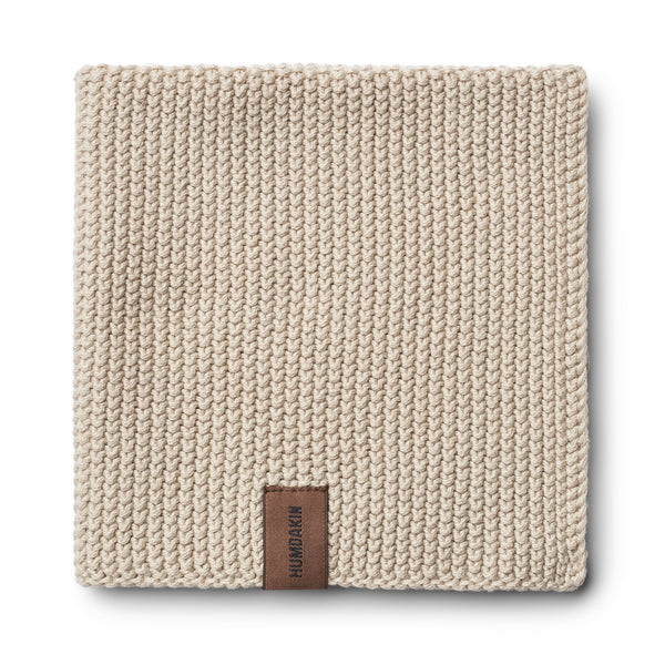 Humdakin Knitted Dishcloth - Light Stone