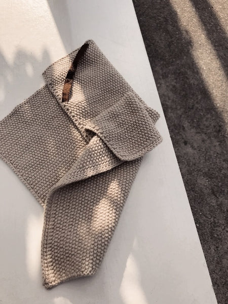 Humdakin Knitted Dishcloth - Light Stone