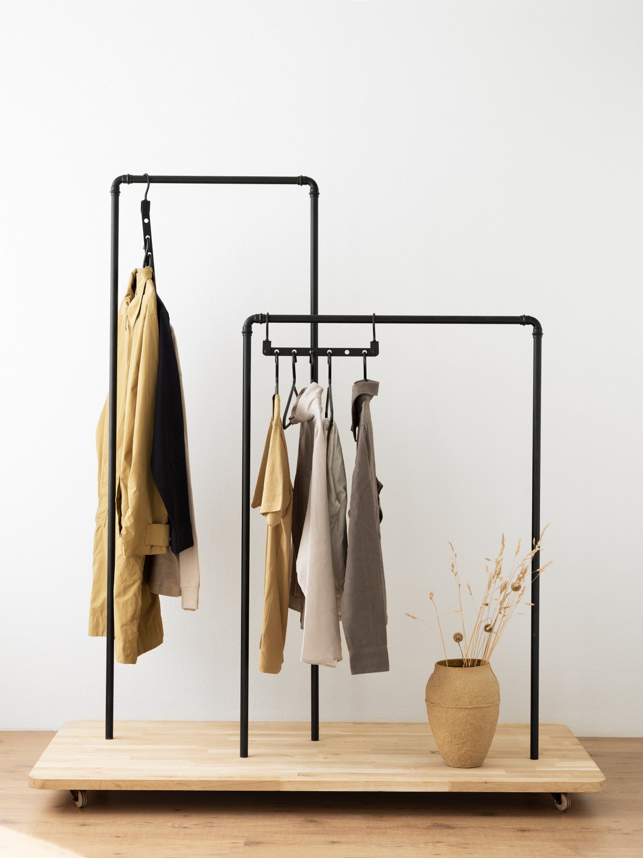 Steamery hangers.