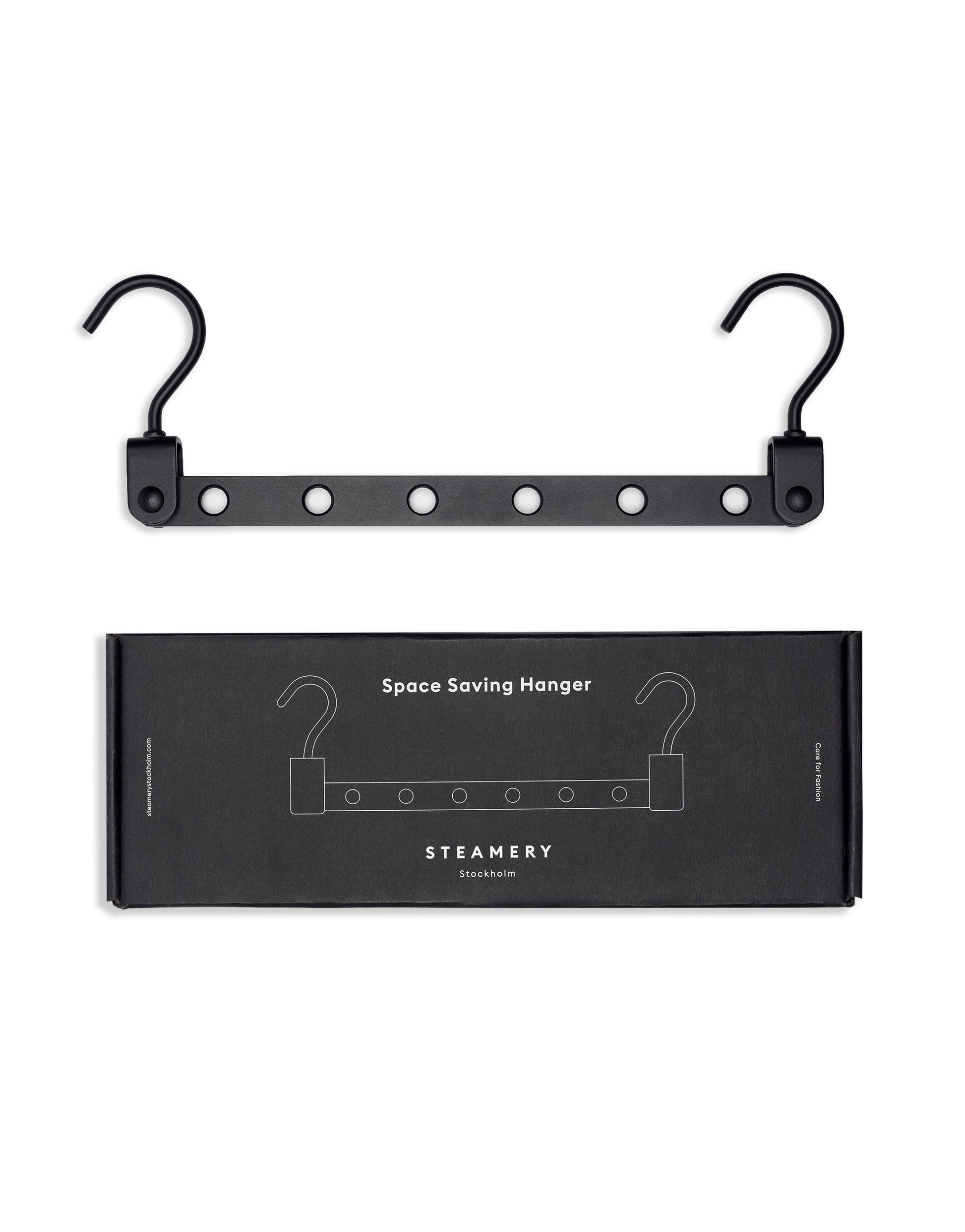The Space Saving Hanger fits the equivalence of six regular hangers.