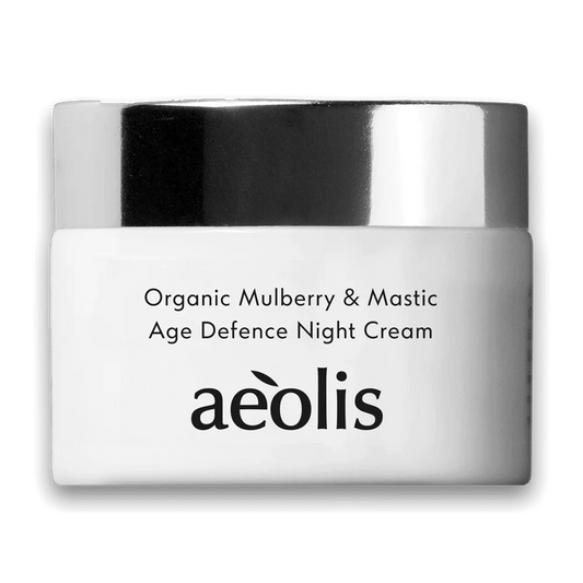 Aeolis night cream provides emollients, botanical ingredients and tripeptides for a powerful treatment towards cell restoration, lifting and skin firming. 