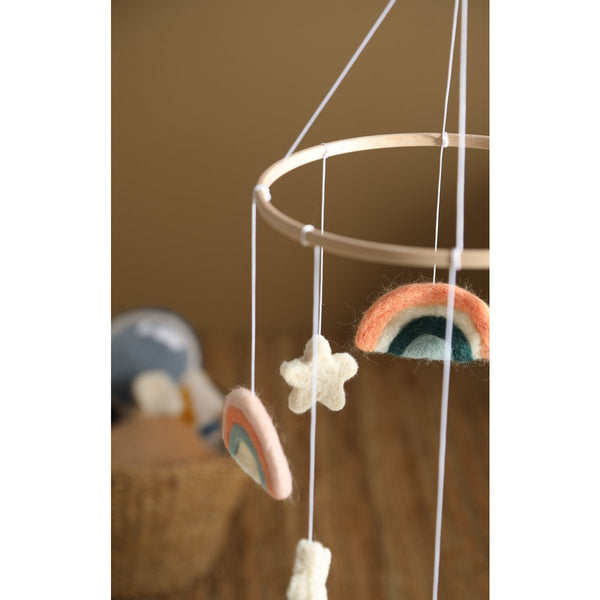 2 Stories Pastelbage Baby Mobile