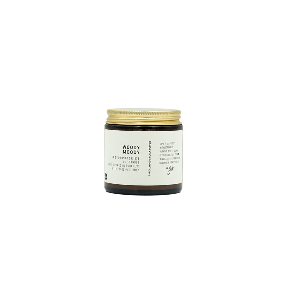 Andyourstories Woody Moody Soy Candle 100gr