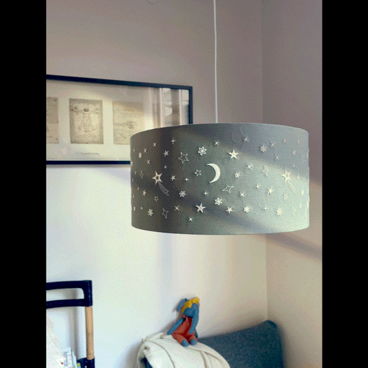 Glow in the Dark Stars ceiling lampshade