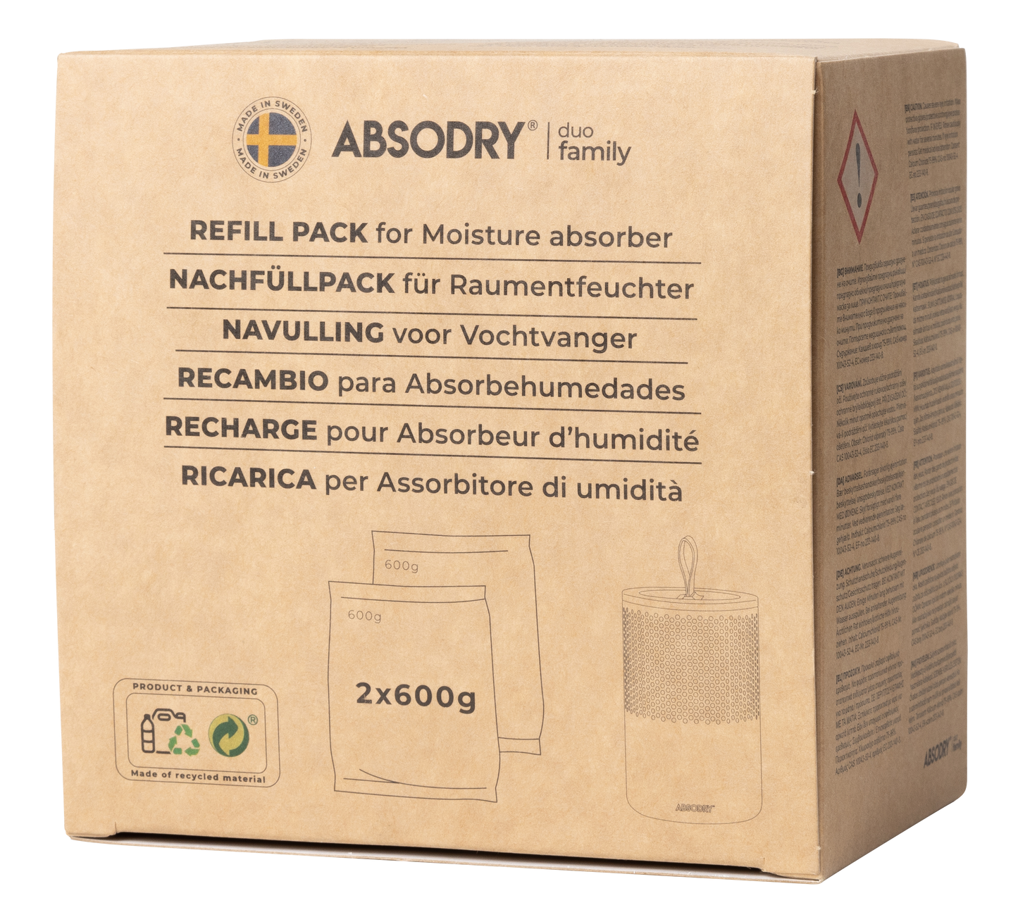 Absodry Duo Family Refill Bag 2-pack