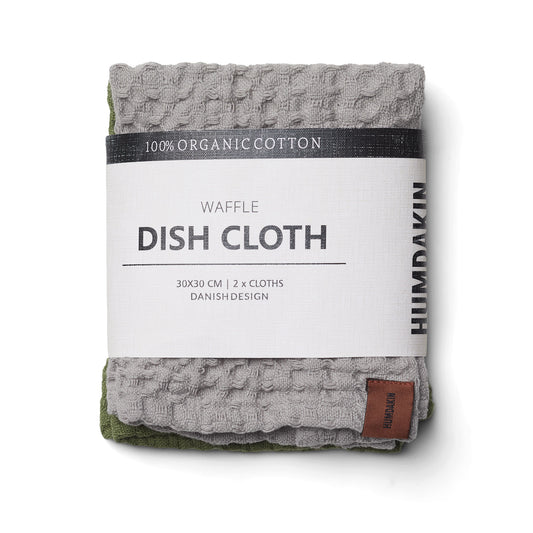 Humdakin Waffle Dish Cloth - Stone Fern (2 pack)