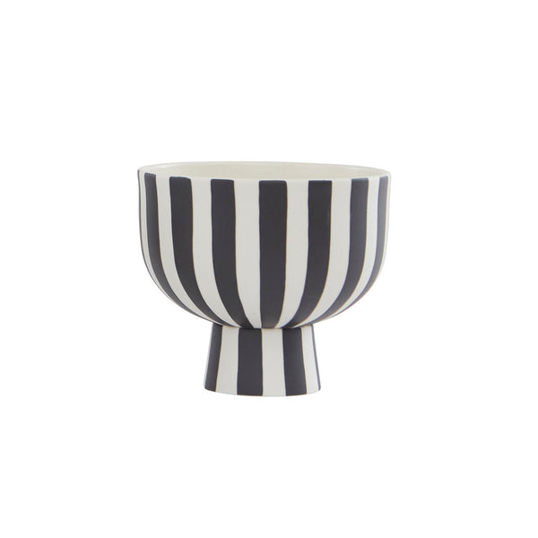 Toppu Bowl Black - White Ø15cm - Large
