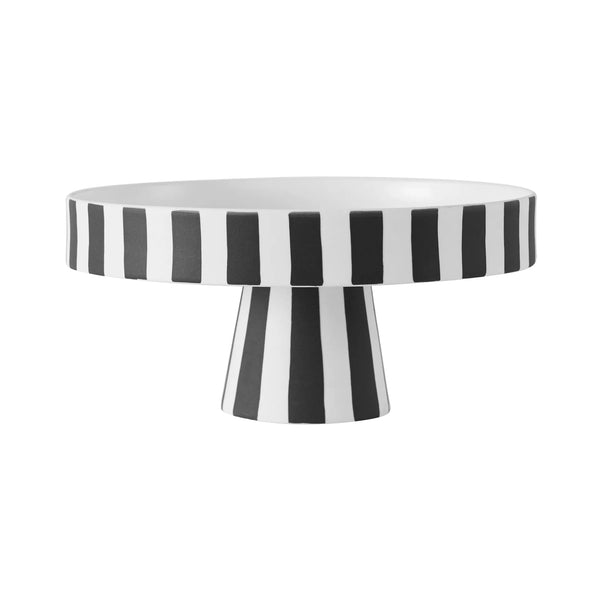Toppu Tray Black - White Ø20cm - Small