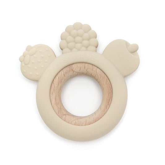 Fruit Μαλακός Δακτύλιος Δοντιών Ξύλου και Σιλικόνης - Άμμου