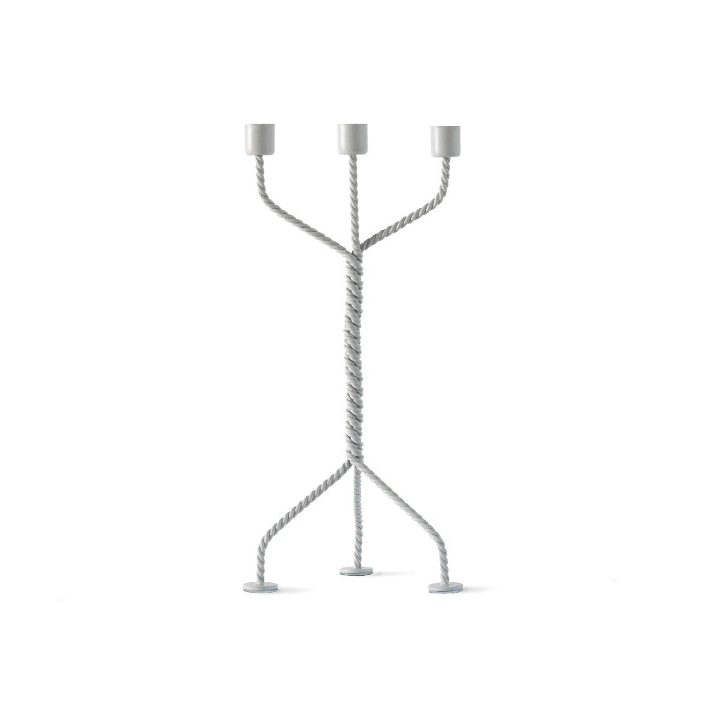 Candle holder with three candle holders on a white background