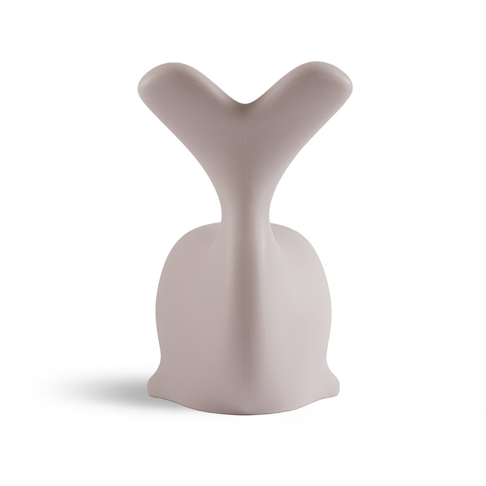Ceramic vase with a unique design on a white background