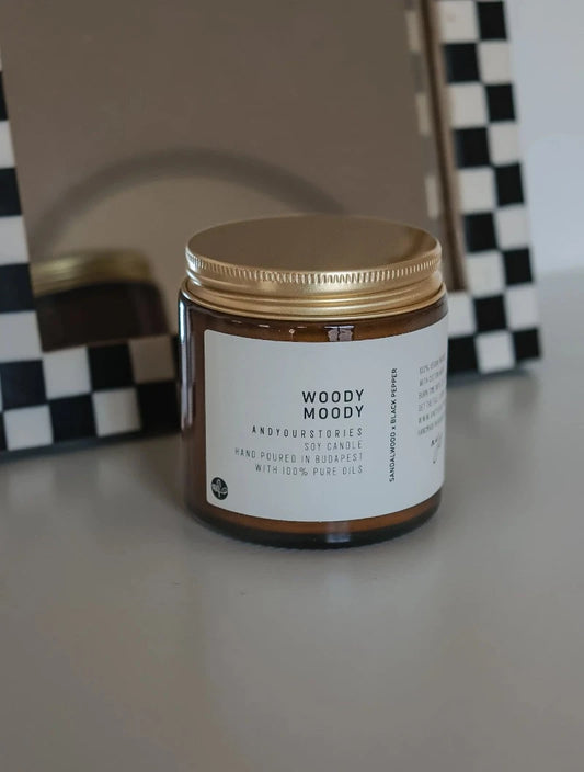 Andyourstories Woody Moody Soy Candle 100gr