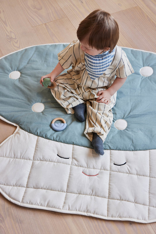 Mushroom Quilted Blanket