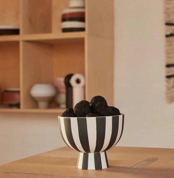 Toppu Mini Bowl Black - White Ø12cm