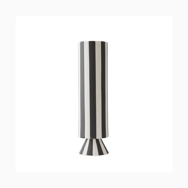 Toppu Vase Black - White 31cm