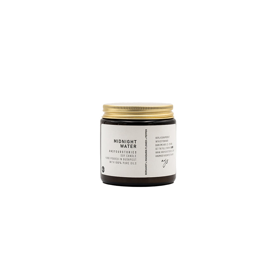 Andyourstories Midnight Water Soy Candle 100gr