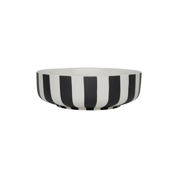 Toppu Bowl Black - White Ø20cm - Large