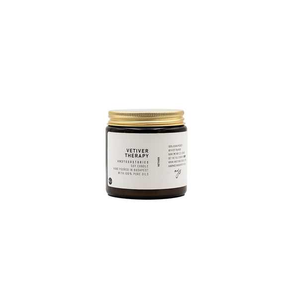 Andyourstories Vetiver Therapy Κερί Σόγιας 100γρ