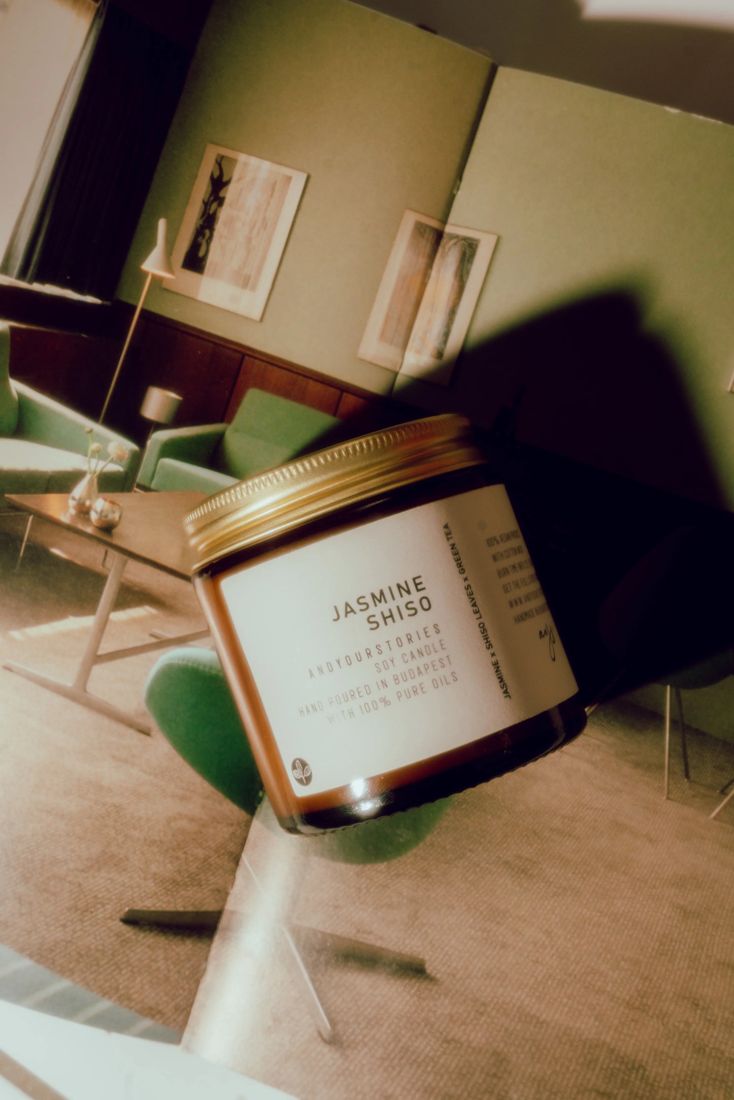 Andyourstories Jasmine Shiso Soy Candle 100gr