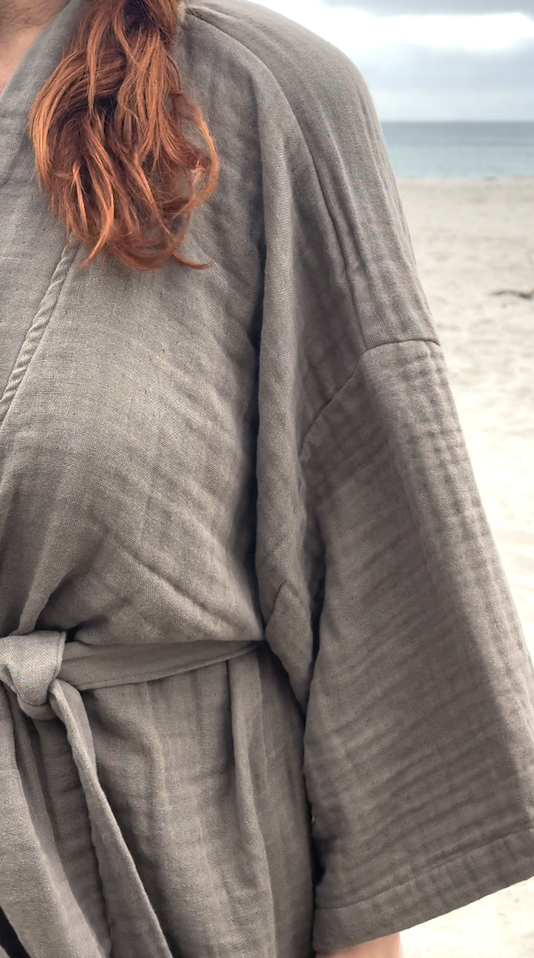 The Organic Company Fine Bathrobe Clay