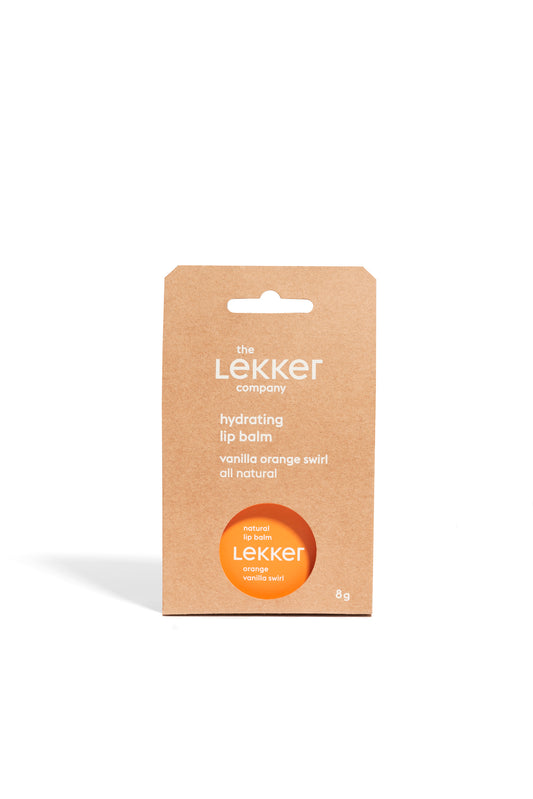 Lekker's 100% natural lip balms are tasty treats.
