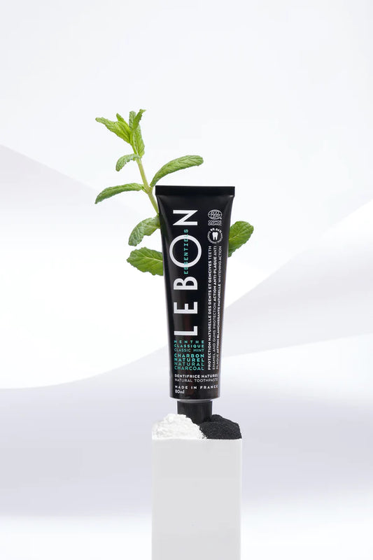 Lebon mint and charcoal toothpaste.