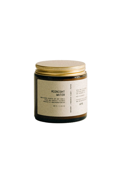 Andyourstories Midnight Water Soy Candle 100gr