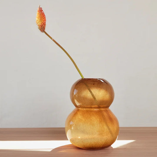Lasi Vase Amber 30cm - Large
