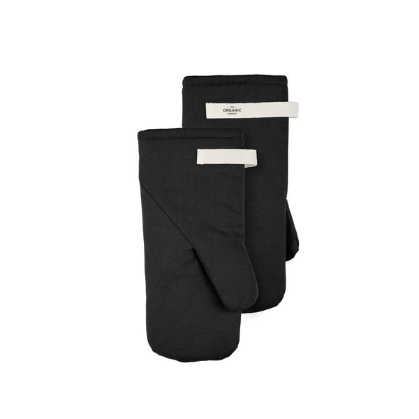 The Organic Company Oven Mitts Black