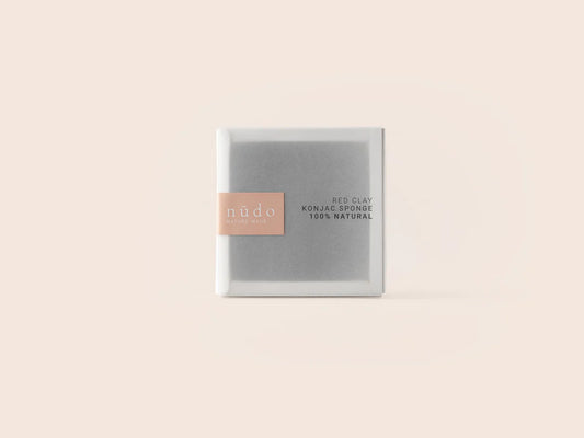 Nudo Konjac Sponge - Red Clay - For Sensitive Skin