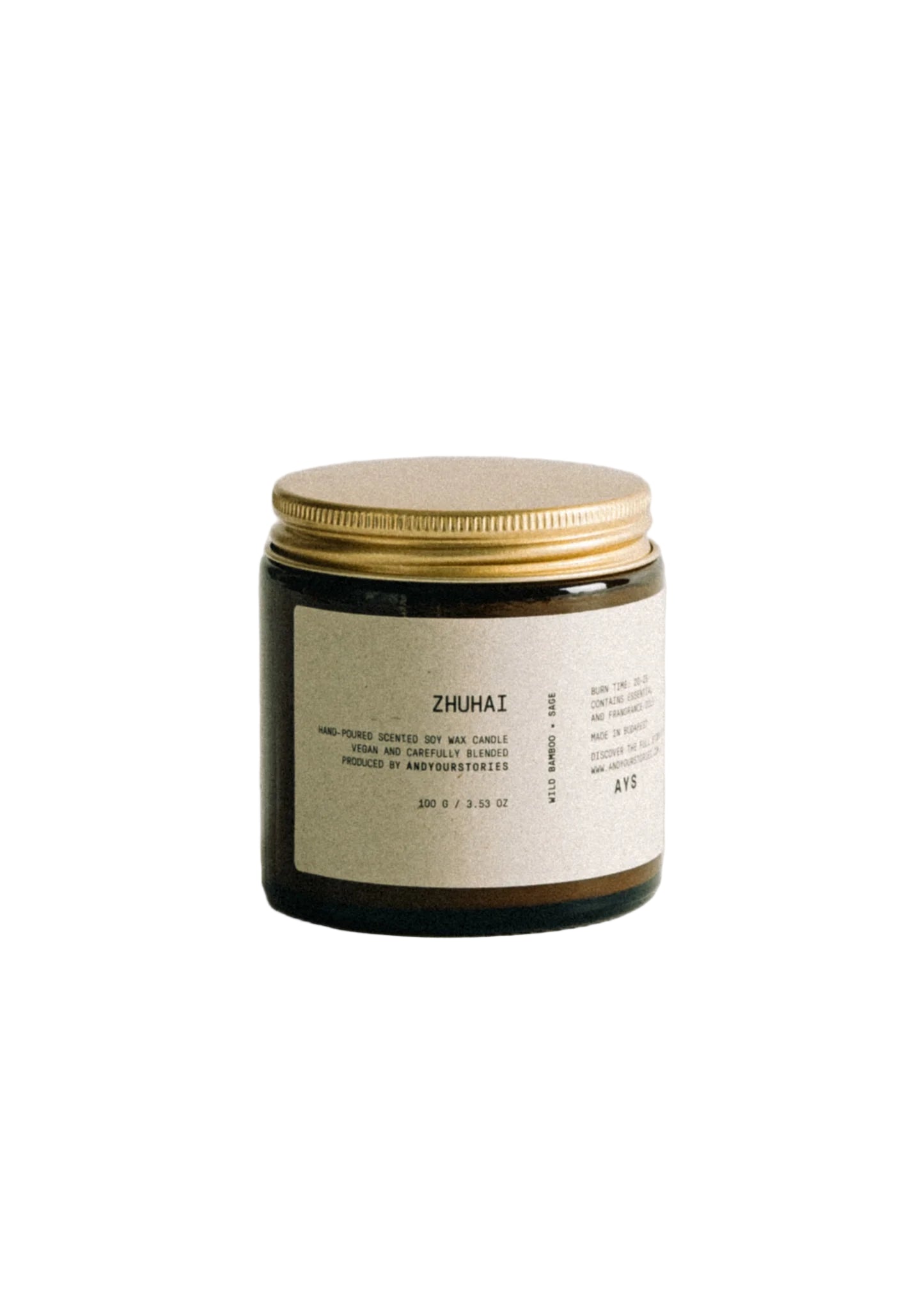 Andyourstories Zhuhai Soy Candle 100gr