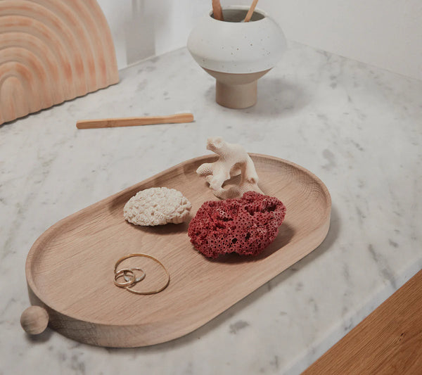 Inka Wood Tray Nature 34cm