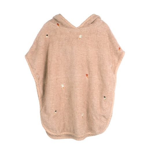 Embroidered Beach Poncho - Frappé