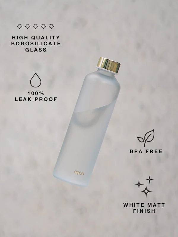 Equa Velvet White Glass Bottle 750ml