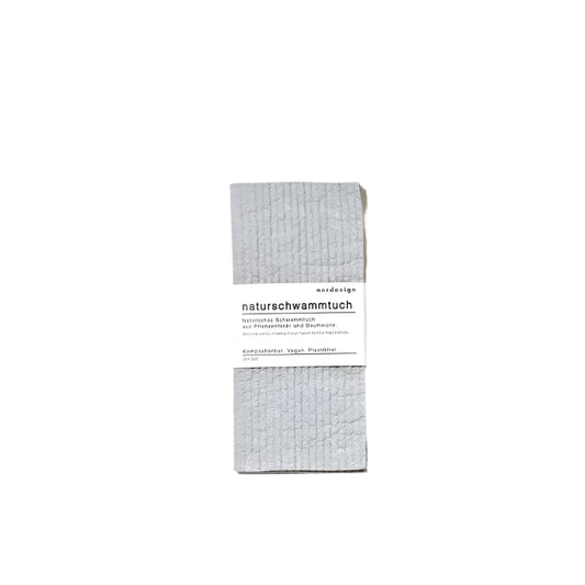 Nordesign Natural Sponge Cloth Grey (In Set)