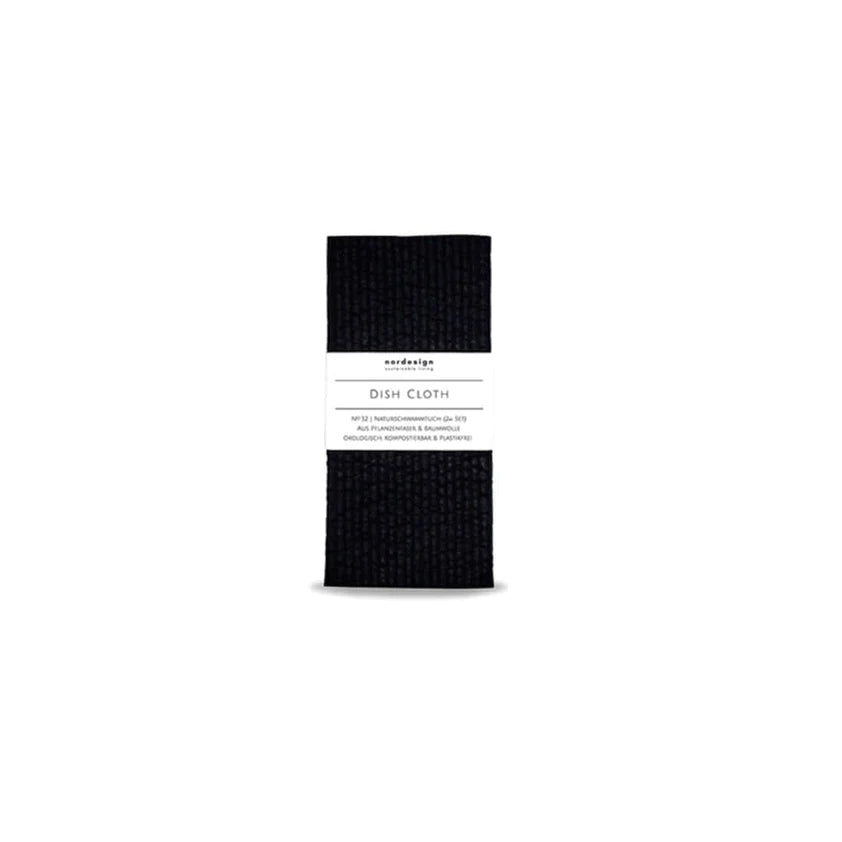 Nordesign natural sponge cloth black.