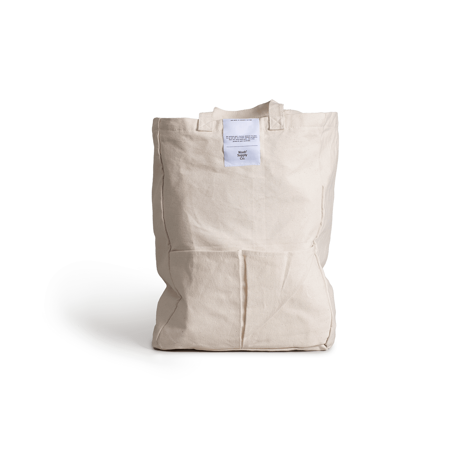 Wash supply organic cotton bag.