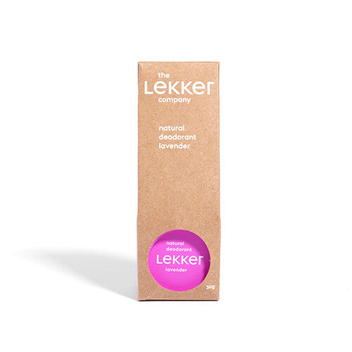 Lavender scented deodorant. The lekker company.