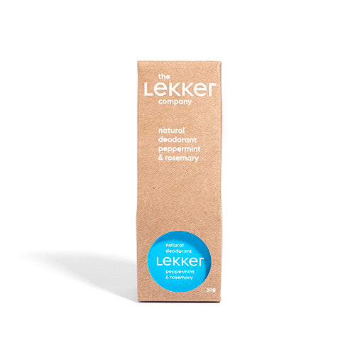 The Lekker company deodorant peppermint & Rosemary.