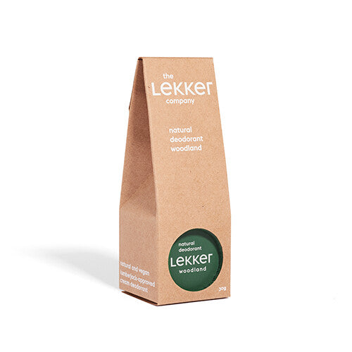 The Lekker company deodorant woodland.