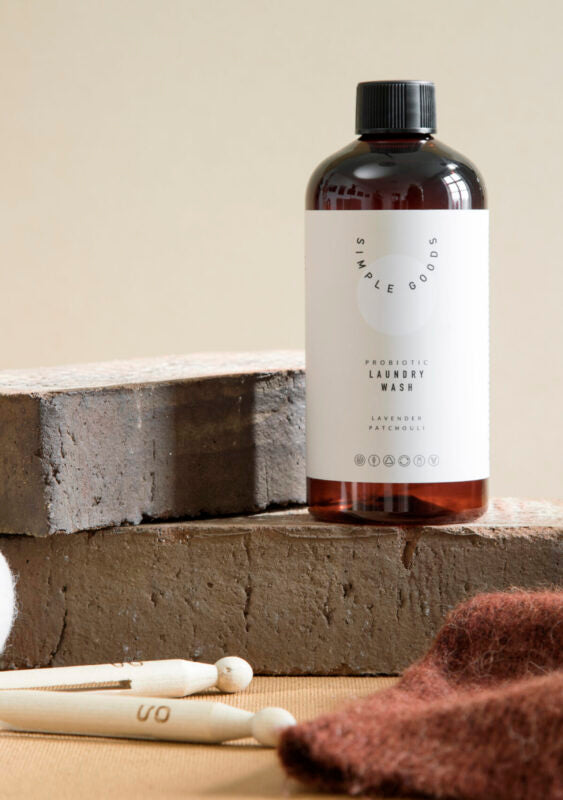 Simple Goods Laundry Wash for Wool and Cashmere is made from natural and organic ingredients, that are 100% biodegradable. 