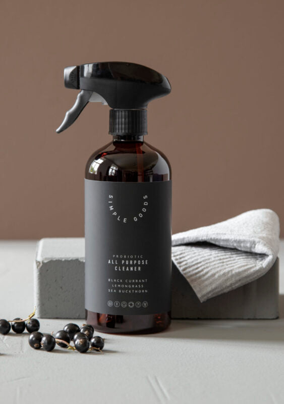When using Simple Goods  you maintain a healthy microflora in your home. Our cleaning products leave behind a layer of  “good bacteria”, called probiotic, on the surfaces. 