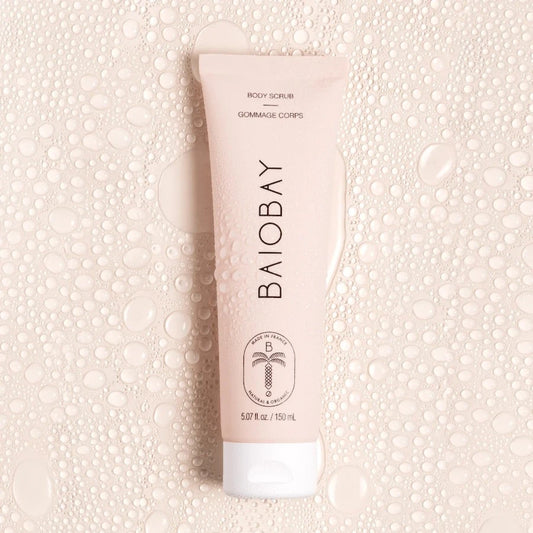The Body Scrub contains Coconut Shell Powder and Perlite Powder which is made from volcanic rock.