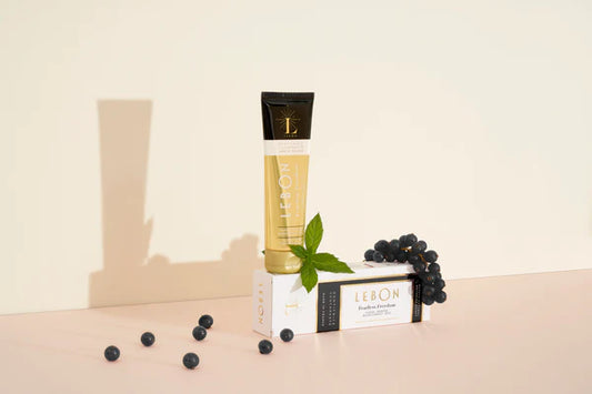 Lebon a gourmet blend of Black Currant and Mint  toothpaste.