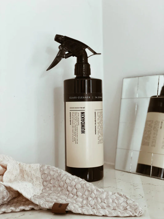 Humdakin glass cleaner made in Denmark.