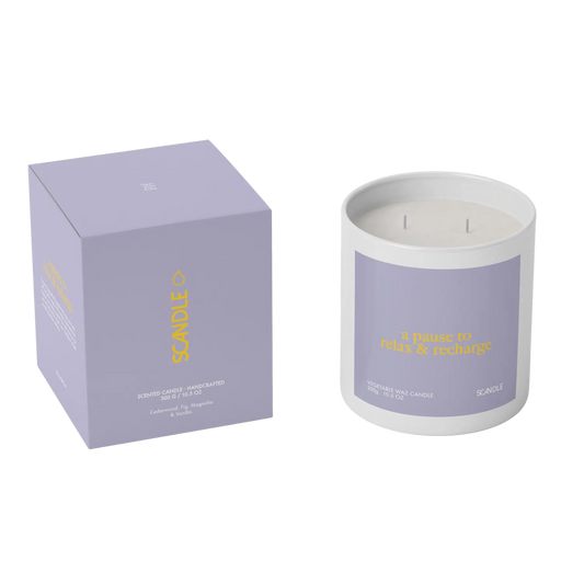 Scandle 'Relax & Recharge' Scented Candle 300gr
