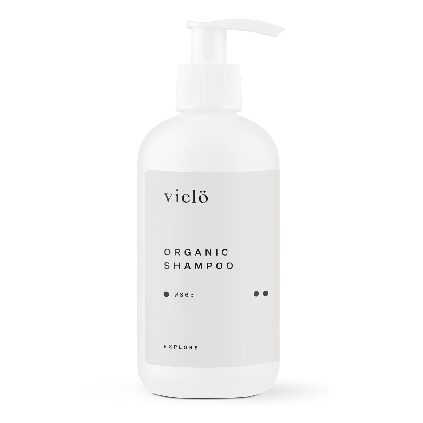 Vielo organic shampoo.