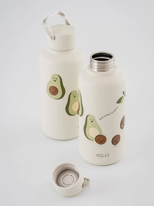 Equa avocado bottle. Lightweight, sturdy and practical to carry.