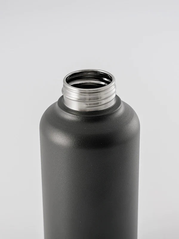 Equa Timeless Dark Stainless Steel Bottle 600ml