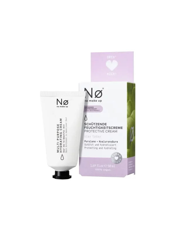 No cosmetics protective cream with hyaluronic acid.